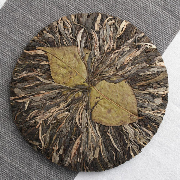 HelloYoungTea 400g Yongde Big Snow Mt. Bazi Ripe Pu'er Tea Cake Aged Puer