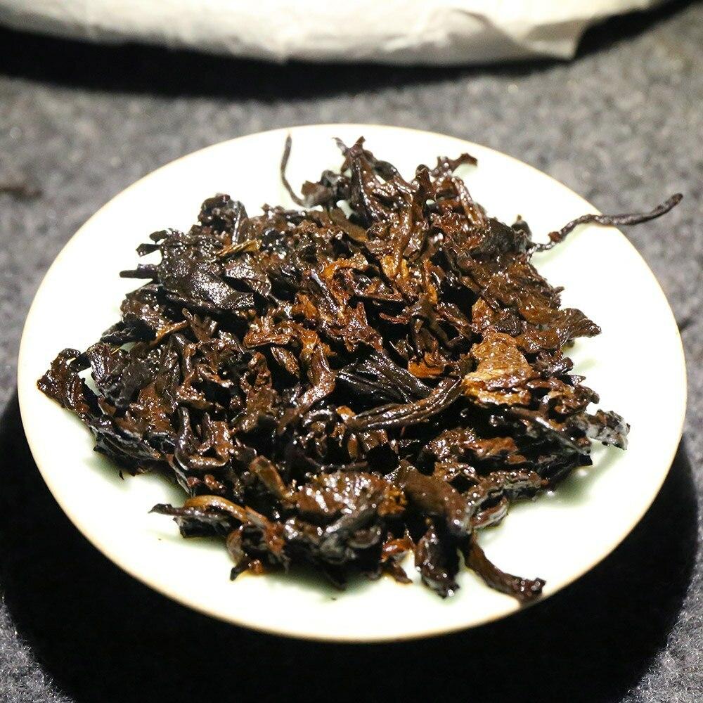 HelloYoungTea Yunnan Puerh Tea Cake 2017 Ripe Puer Cake 357g Vintage Chen Xiang Hong Yin Shu