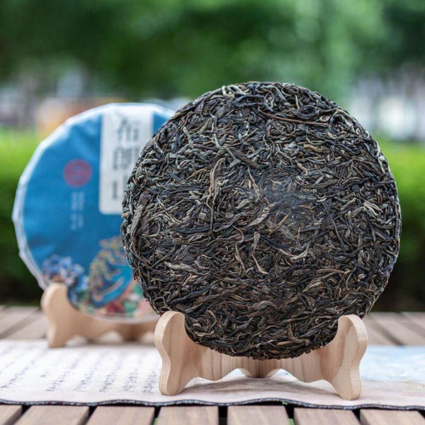 HelloYoungTea 357g Brown Mountain Ancient Tree Seven Seed Yunnan Raw Pu'er Tea Cake 357克布朗山古树七子饼云南生普洱饼茶