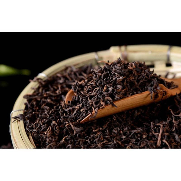 HelloYoungTea Yunnan Menghai Palace Old Tree Pu erh Ripe Loose Leaf Tea 500g
