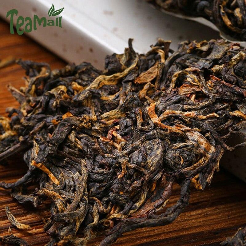 HelloYoungTea 2021 Feng Qing Dianhong Golden Bud High Mountain Black Tea with Honey Aroma, Tea Cake 357g
