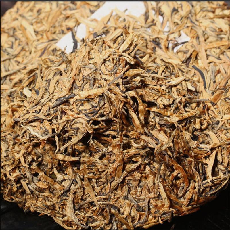 HelloYoungTea 2023 Fengqing Dianhong Black Tea, Large Golden Buds, Honey Aroma, Dian Hong Tea Cake 200g/400g