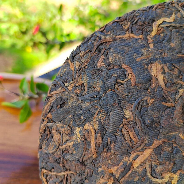 HelloYoungTea Puerh Ripe Tea Brown Mountain Ripe Tea Yunnan Seven Seed Cake Menghai Pu'er