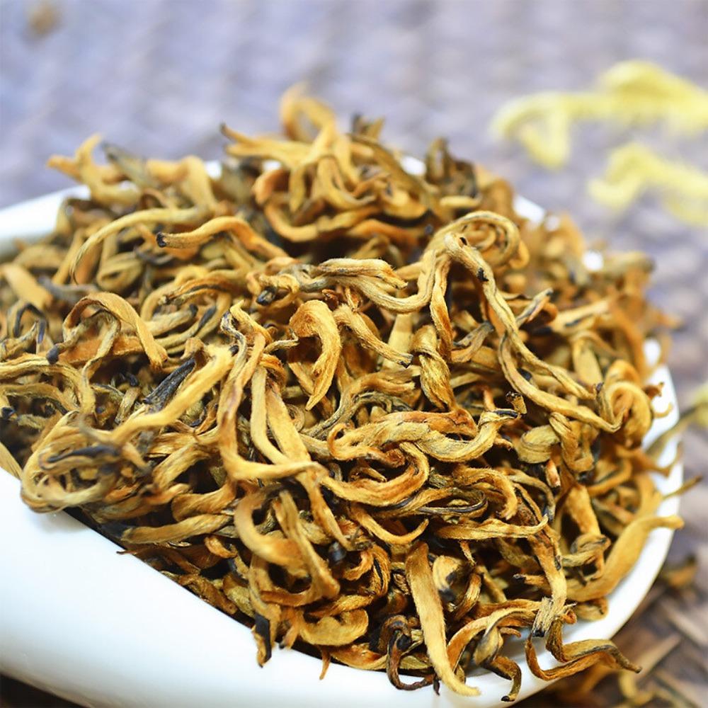 HelloYoungTea Yunnan Black Tea Honey Aroma Golden Buds Fengqing Dian Hong Kung Fu 100g