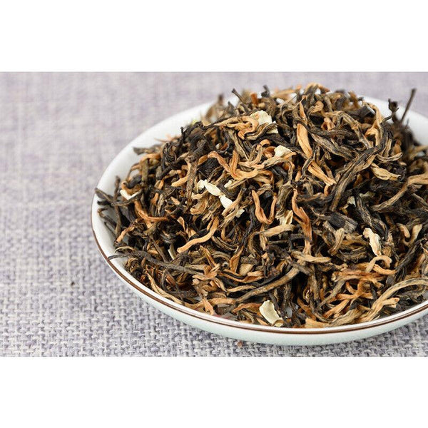 HelloYoungTea Yunnan Tea Jasmine Dian Hong Tea Jasmine Mao Feng Dian Hong Tea 100g 3.5 Oz