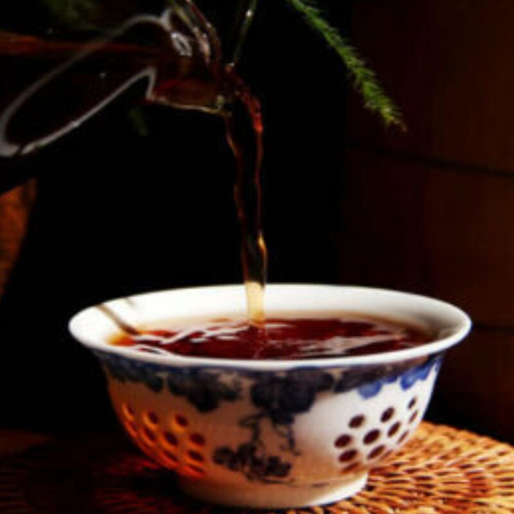 HelloYoungTea 400g Pu'er Ripe Tea Cake Puwen Yunnan Puerh Tea Collection
