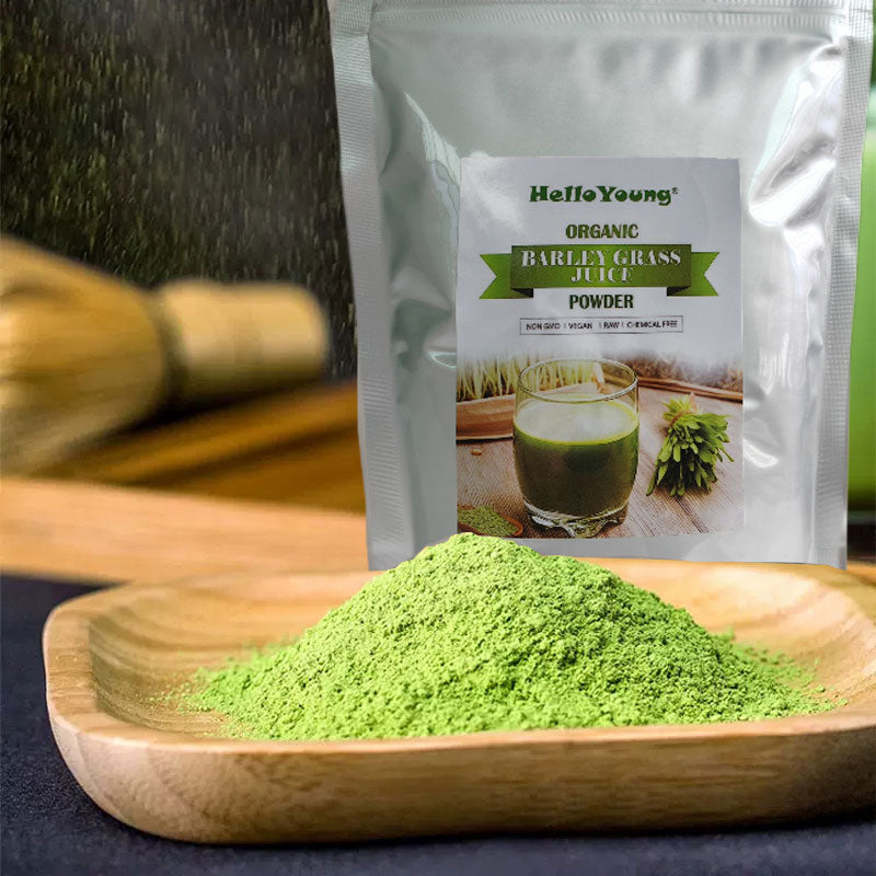 HelloYoung Organic Barley Grass Powder original 250g barley grass official store Pure and Natural for lose weight barley powder pure organic body detoxification, moistening intestines Main image