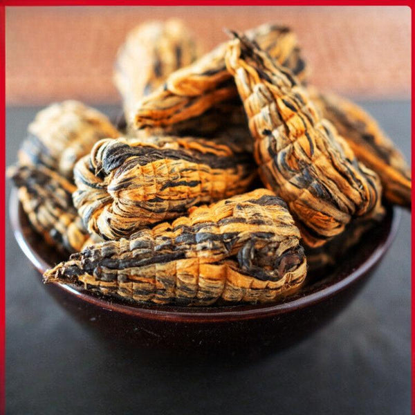 HelloYoungTea 250g Fengqing Dian Hong Pagoda Tea Yunnan Ancient Golden Silk Pagoda Black Tea