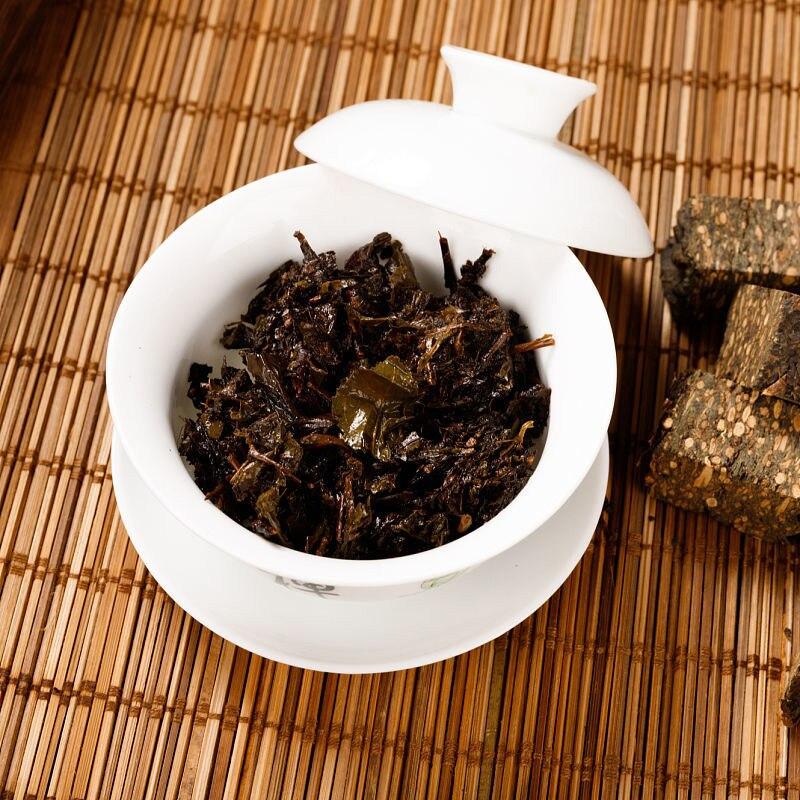 HelloYoungTea 2015 Anhua Dark Tea Qian Liang Cha, Portable with Floral Aroma, 500g 2015年安化黑茶千两茶，便携装，花香型，500克