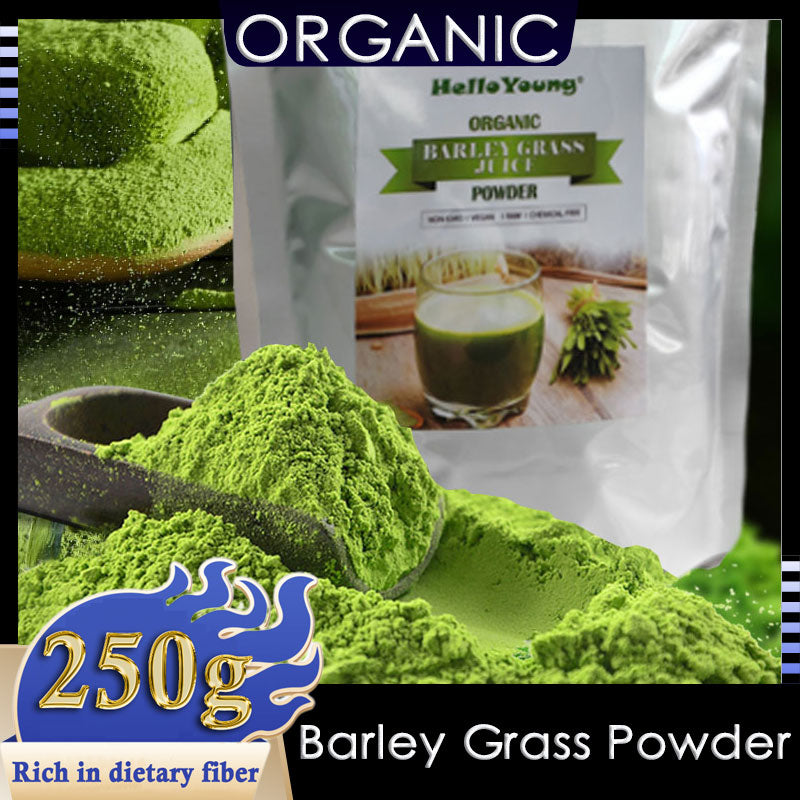 HelloYoung HelloYoung Imported Unsweetened Premium Organic Barley Grass 100% Natural Superfood, Vegan, Gluten Free, Non-GMO, Kosher Main image