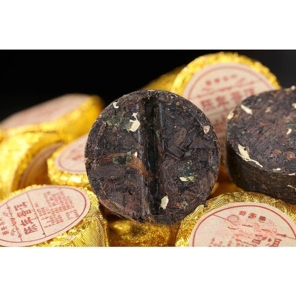 HelloYoungTea Yunnan Puer Small Tuocha Ripe Tea Original Mini Tuocha Small Round Tea Cake 500g