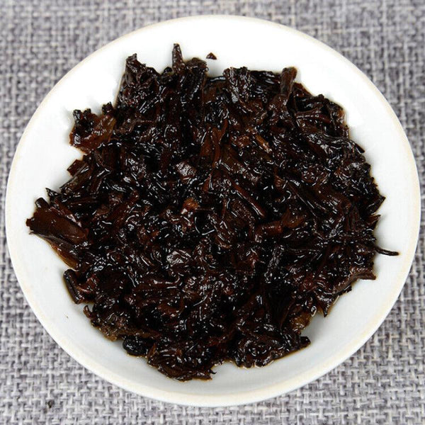 357g Top Black Tea Yunnan Pu-erh Tea Ancient Tree Pu-erh Ripe Cake Health Care