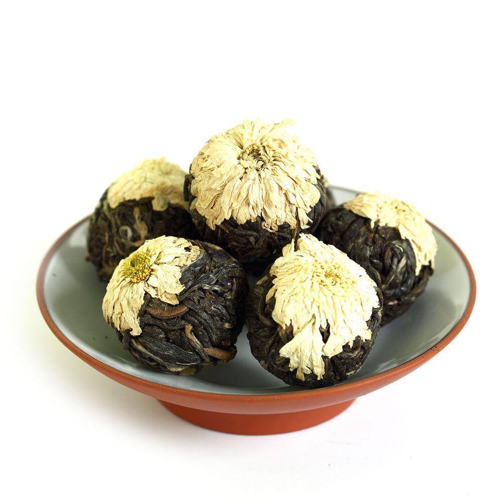 HELLOYOUNG 100g 2017White Chrysanthemum Yunnan puer Pu'er Puerh Tea Raw Ball Tuo