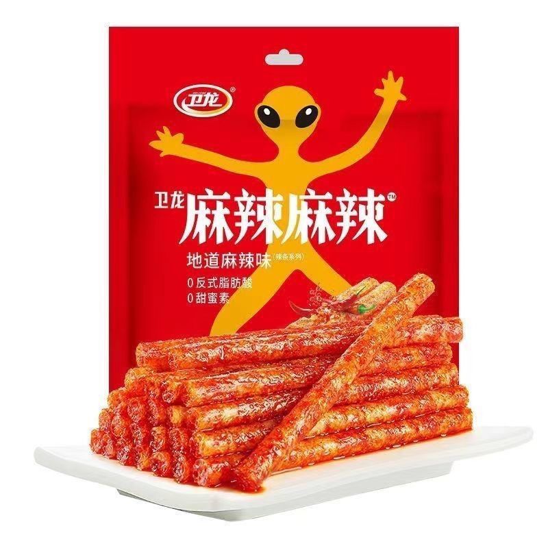 78g (Pack of 2) Spicy Strips - Spicy Gluten Latiao, Chinese Special Snack Food
