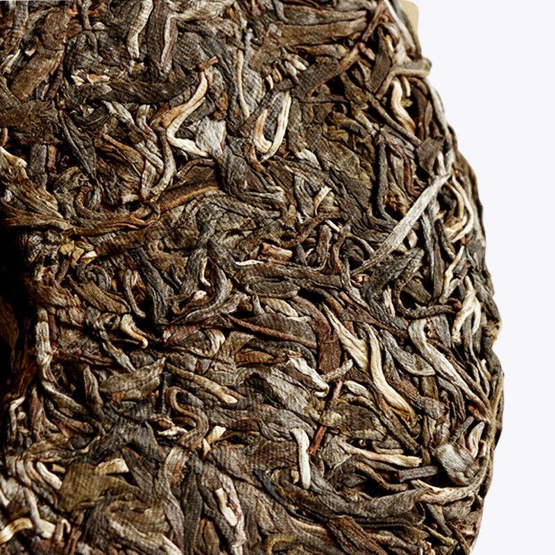 HelloYoungTea Ancient Tree Raw Tea Cake Yunnan Seven Seed Cake Bamboo Shell Whole Till Packing