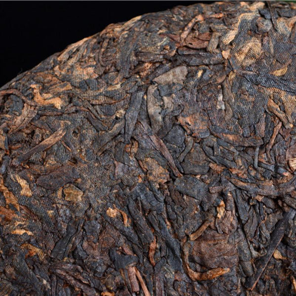 HelloYoungTea Premium 357g Yunnan Organic Pu Erh Ripe Tea Cake Dark Big Leaf