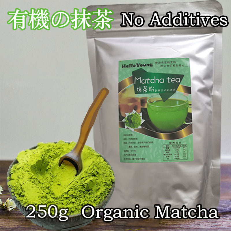 HelloYoung Organic Unsweetened Matcha Green Tea Powder 100% Pure Premium Culinary Grade Matcha Authentic matcha green tea powder Main image