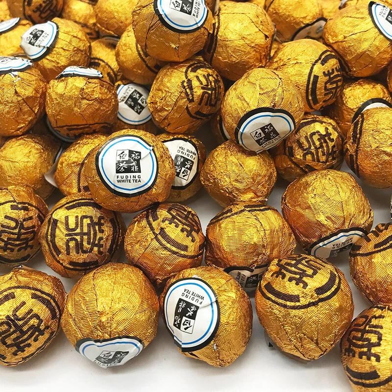 Handmade Ball-shaped Aged Shou Mei Longevity Eyebrow White Tea Balls 手工球形陈年寿眉白茶球