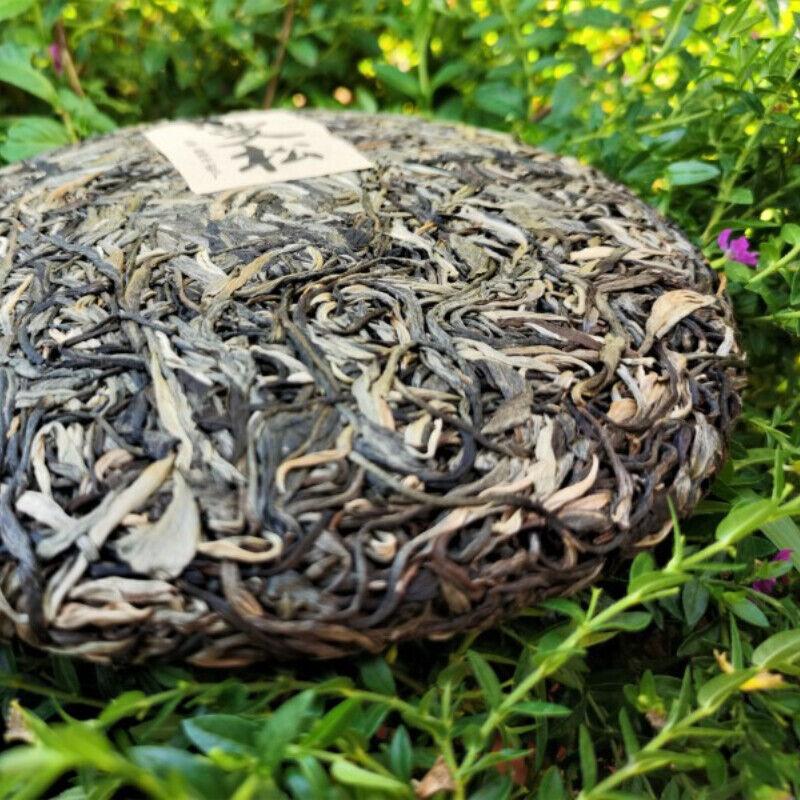 HelloYoungTea 357g Zhonghong India Mansong Pu'er Raw Tea Cake Organic Green Tea Healthy Drink