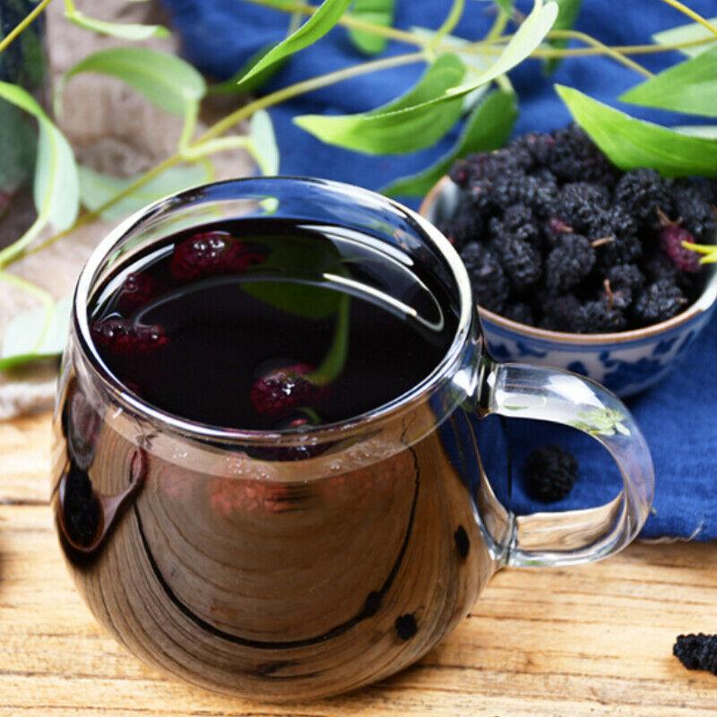 HelloYoungTea 250g Chinese Dried Mulberries Mulberry Herbal Tea Top Organic Sangshen Herb Tea