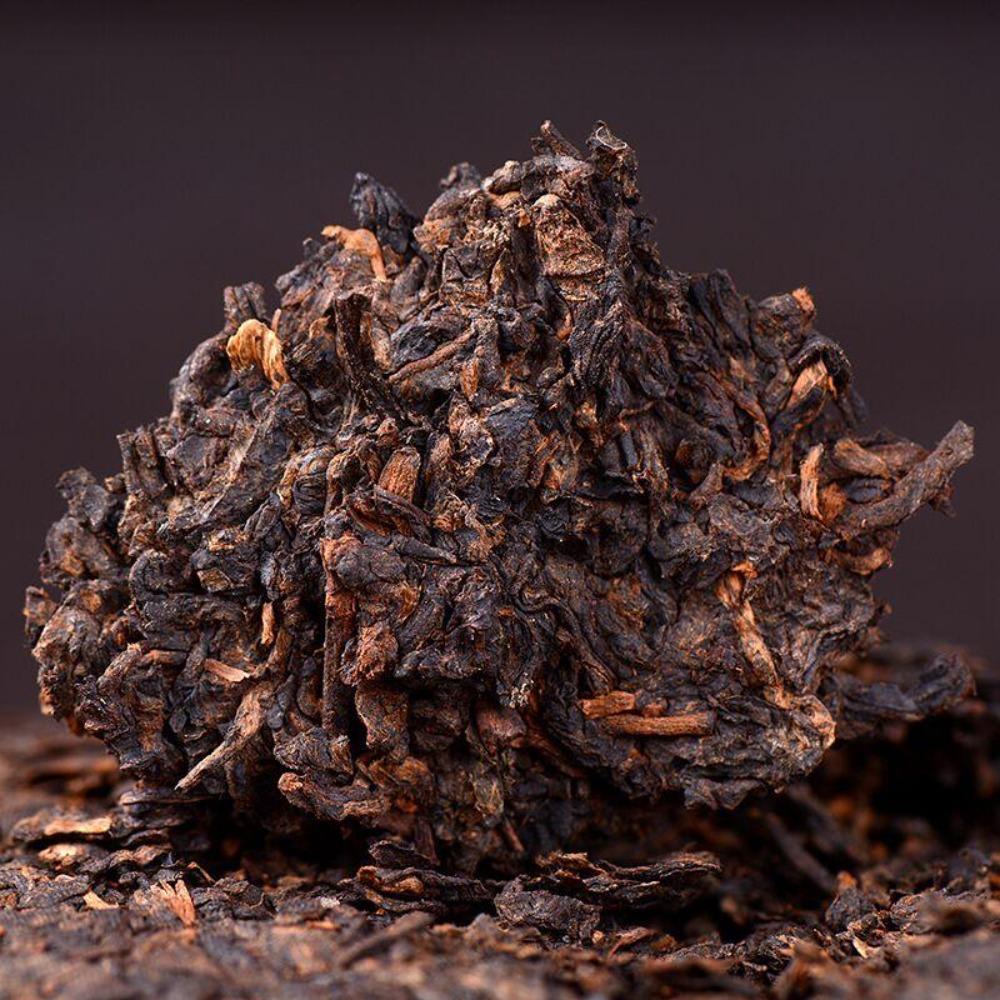 Yunnan Ancient Tree Aged Ripe Puer Tea Cake 357g 云南古树陈年熟普洱茶饼 357克