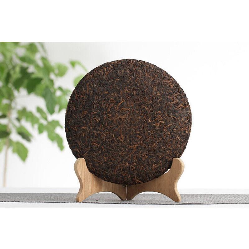 HelloYoungTea 357g Yunnan Pu'er Tea Banzhang Ancient Rhyme Aged Ripe Cake Seven Seed Cake Tea