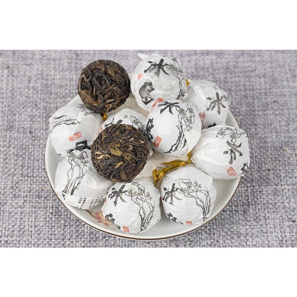 HelloYoungTea 500g Pu'er Raw Tuocha Iceland Dragon Pearl Yunnan Pu'er Tea