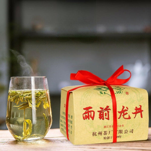 HelloYoungTea Dragon Well Green Tea Xi Hu Brand 250g Grade 3 Premium Harvest
