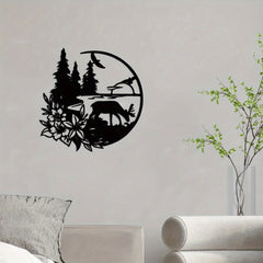 CIFbuy™ Iron Black Deer Wall Sculptures - Modern Decor with Elegant Sticker-Mural, Top Bedroom Choice, Unique Charm for Festival Statue Decor, Wall Sculptures.