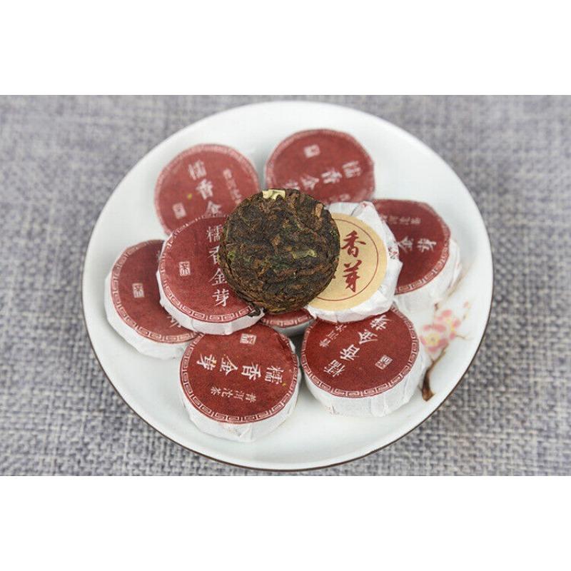 500g Yunnan Puerh Tea Glutinous Rice Tuo Tea Menghai Golden Bud Mini Tuo Tea