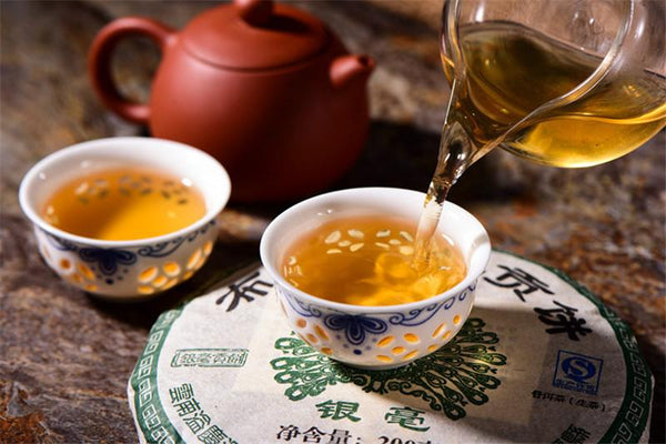 HelloYoung200g Chinese Yunnan Brown Yin Hao Puer Raw Tea Cake Puerh Tea Puer Tea Green Food
