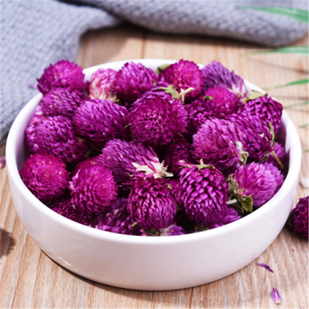 HelloYoung Flos Gomphrena Globosa Flower Tea Herbal Tea Healthy Tea Drink Food Qian Ri Hong