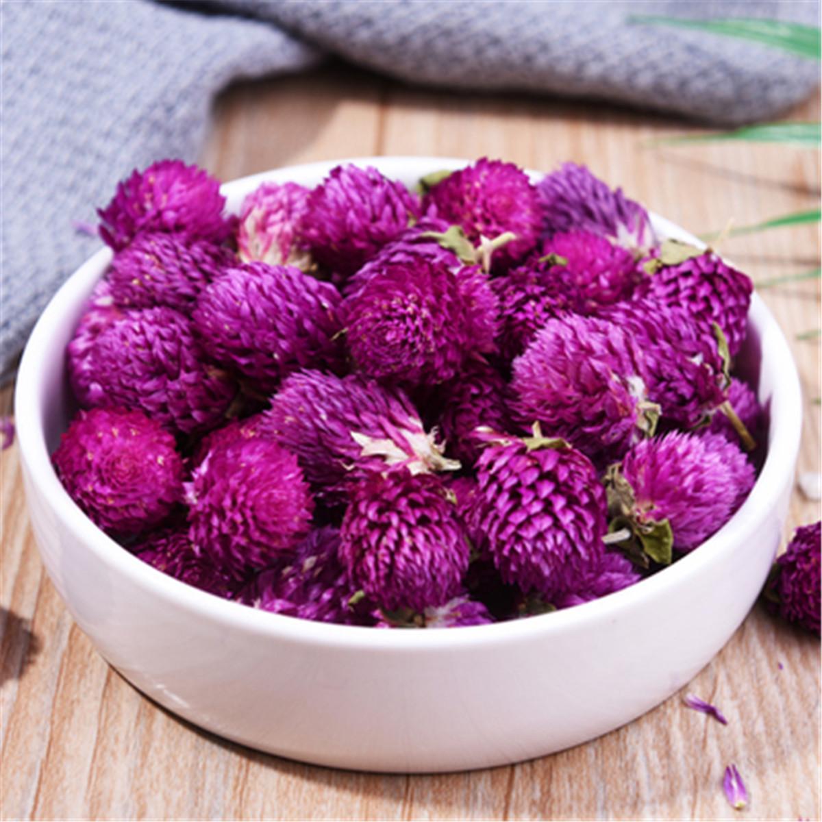 HelloYoung Flos Gomphrena Globosa Flower Tea Herbal Tea Healthy Tea Drink Food Qian Ri Hong