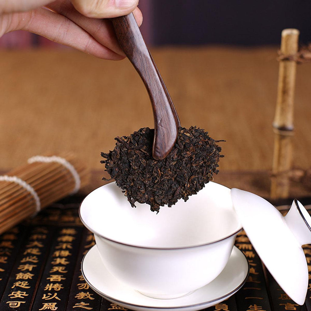 HelloYoung Puerh tea Cooked Tea Cake Black Tea   Seven Sons tea  Old Brown Tree Yunnan 357g