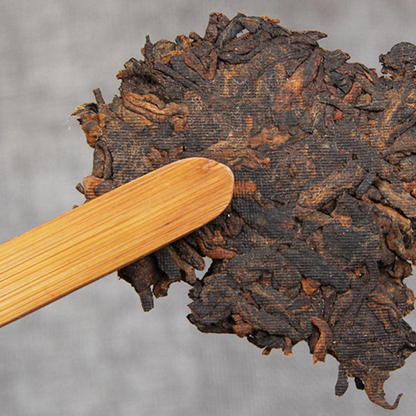 HelloYoung Cooked Puerh Tea Ripe Tea Black Tea Cake Old Trees Pu er Tea Brown Mountain 357g