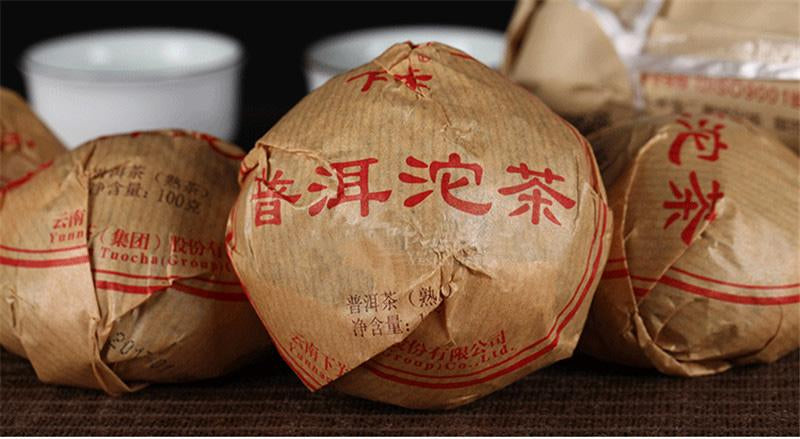HelloYoung 5pcs Ripe Pu erh Tuo Tea Pu’er Shu Puer Nature Cooked Pu-erh Tuo Cha Yunnan 500g