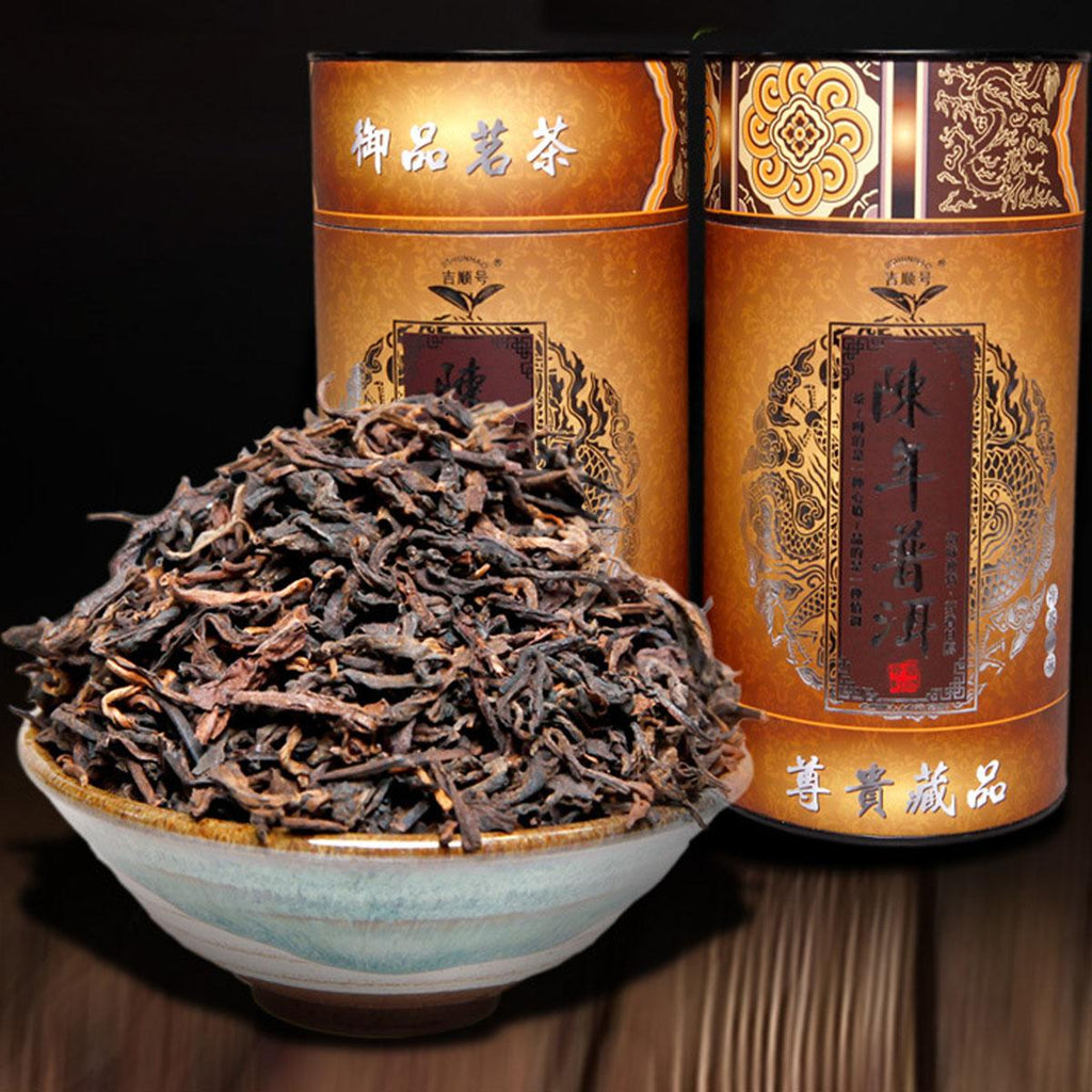 HelloYoung Organic Puerh tea Cooked Tea Barrel Black Tea High Mountain Chinese Puer cha250g