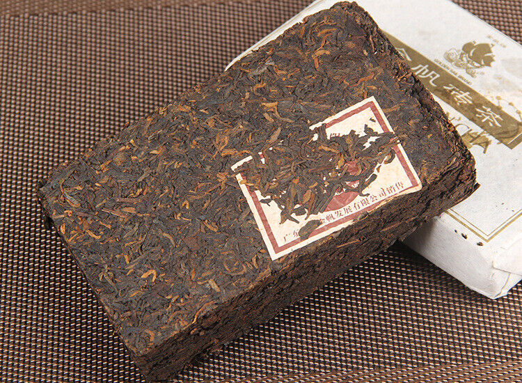 HelloYoung Golden Sail Old Ripe Pu Er Tea Jinfan Brick Tea 2852 Shu Puer Brick 250g