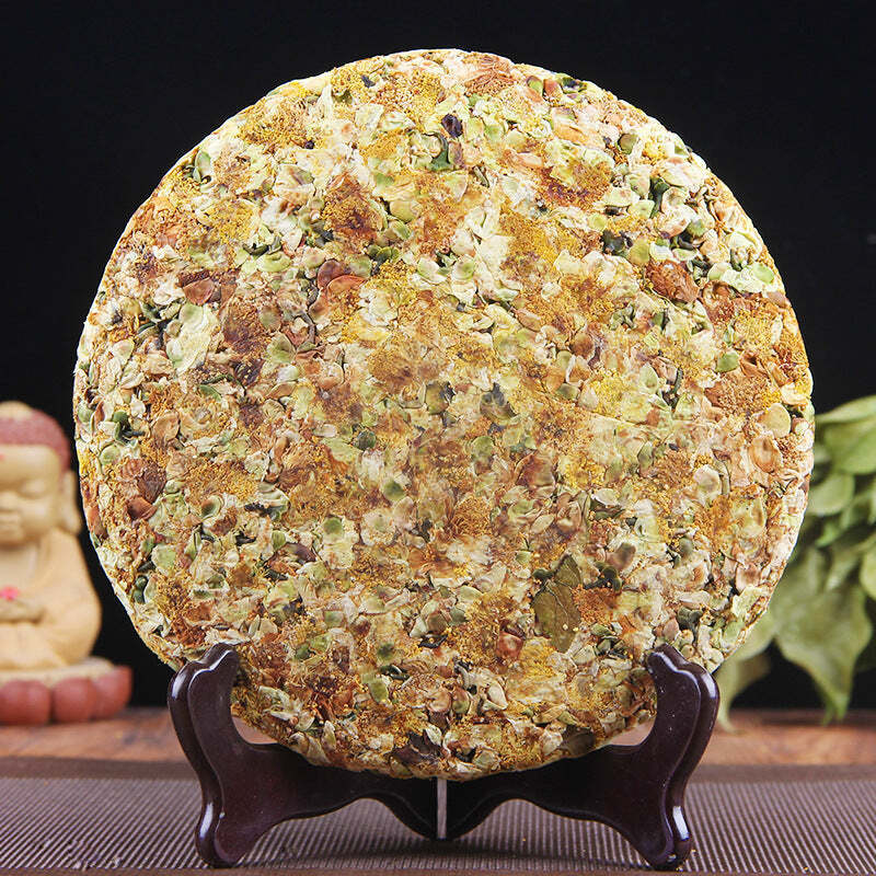 357g Yunnan Puerh Flower Tea Cake Old Tree Wild Pu-erh Raw Scented Tea Pu'er Tea