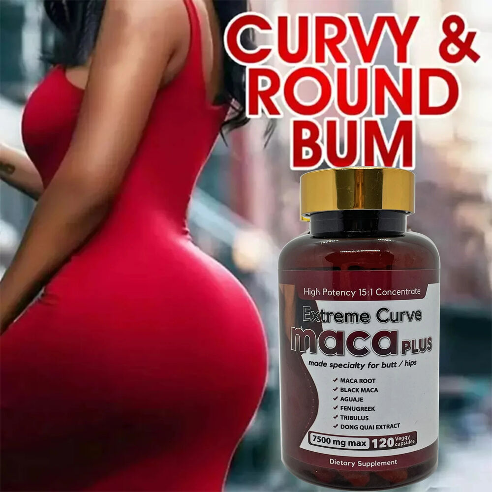 Premium Natural Supplement Maca Buttock Pills - Enhance Curves & Shape 1 Bottle