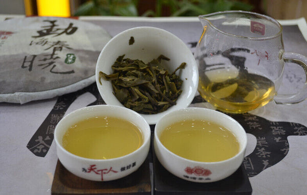 HelloYoung Menghai Chun Xiao * HAIWAN Old Comrade Pu-erh Tea Cake 357g Puer Raw Pu'er