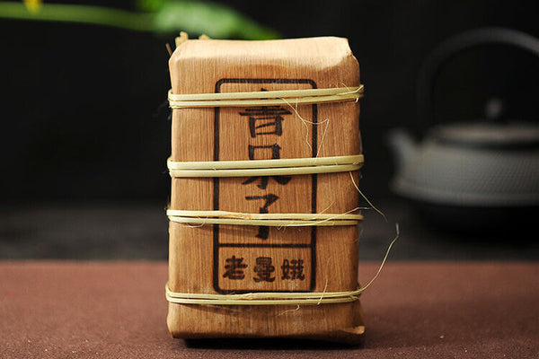 HelloYoung DR. PU'ER TEA Lao Man E Pu-erh Tea Brick 500g Old Tree Ripe Puer Pu'er Shu Tea