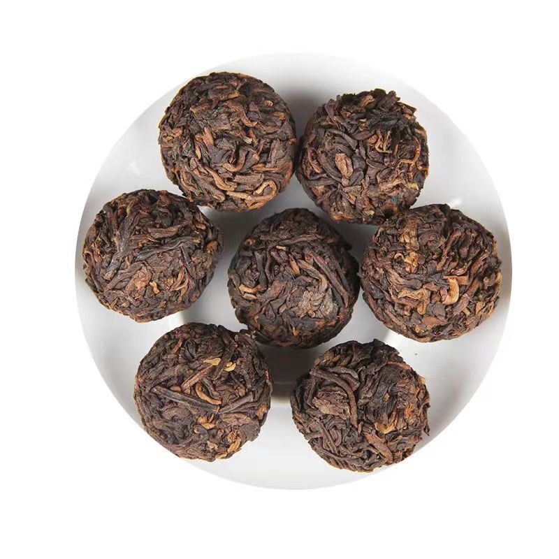 500g Yunnan Ripe Puerh Tea Dragon Ball Pu-erh Cooked Tea Iceland Pu'er Black Tea