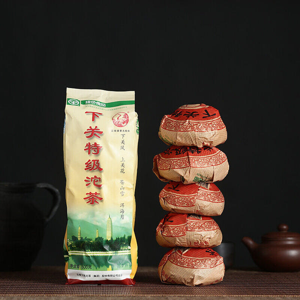 HelloYoung Xiaguan Te Ji TuoCha Premium Grade Pu-erh Tea Puer Raw Green Tea 500g/1.1lb