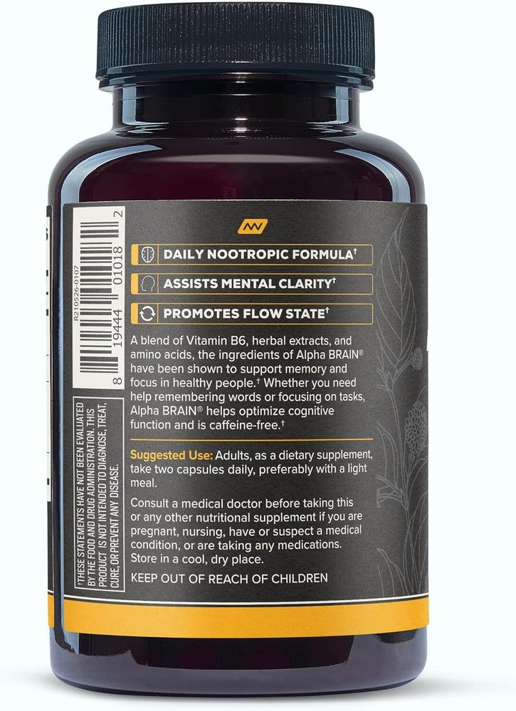 Alpha Brain Memory & Focus - 120 Capsules, Exp. 2026 Secondary image