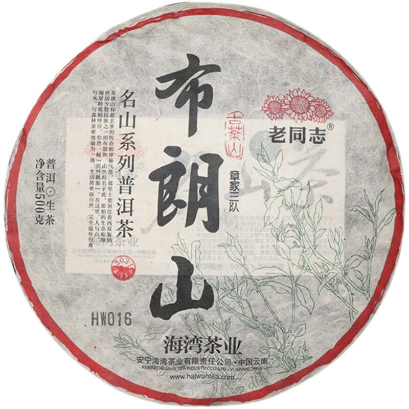 2021 Haiwan Zhang Jia San Dui Puer Raw Tea Bulang Famous Mountain Aged Tree 500g Secondary image