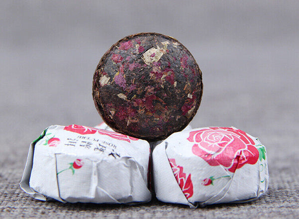 HelloYoung Yunnan Puer Tuo Red Rose Flower Flavor Mini Ripe Tuocha Pu'er Pu Erh Tea 500g
