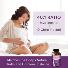 Myo-Inositol Supplement for PCOS with Ashwagandha and Vitamin D - 120 Capsules