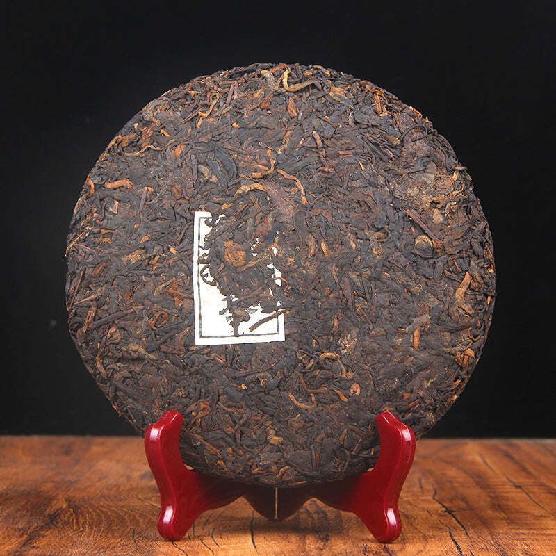 357g Yunnan Menghai Ripe Puerh Tea Cake Kungfu Pu-erh Cooked Tea Old Tree Pu'er Secondary image