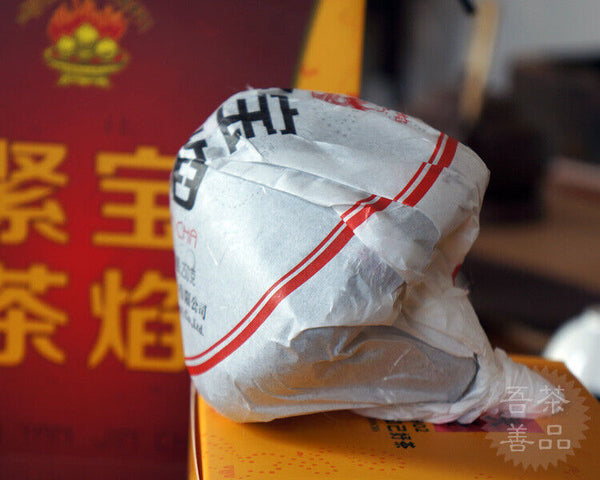 HelloYoung Bao Yan Jin Cha * Xiaguan Mushroom Tuo Cha Raw Tuocha Pu Erh Pu Er Tea 250g